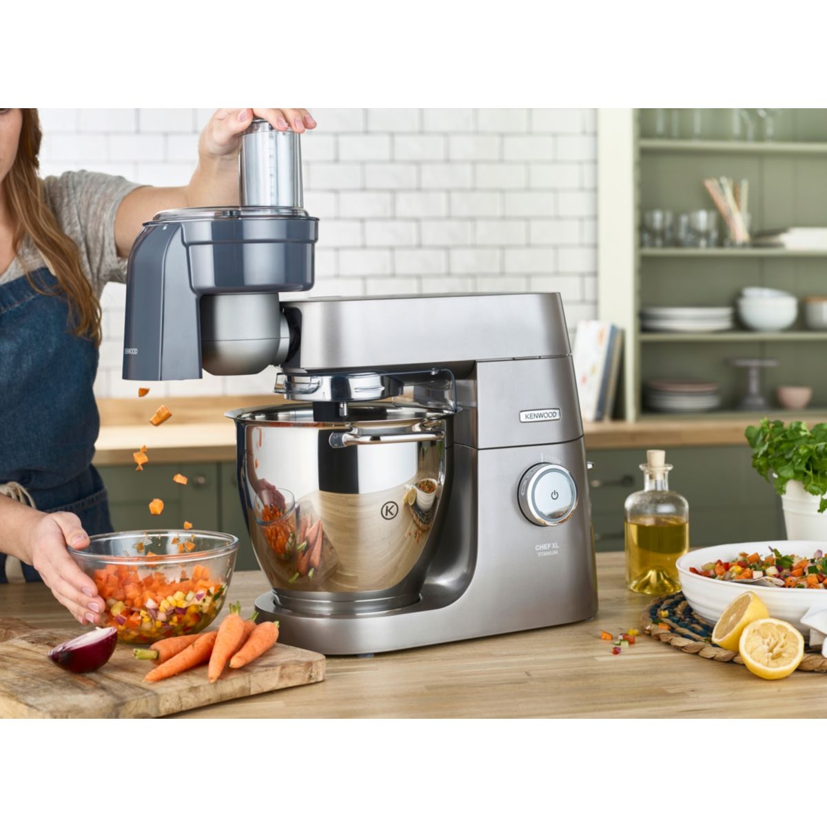 Découpe KAX400PL Accessoire à brunoise gris, KENWOOD