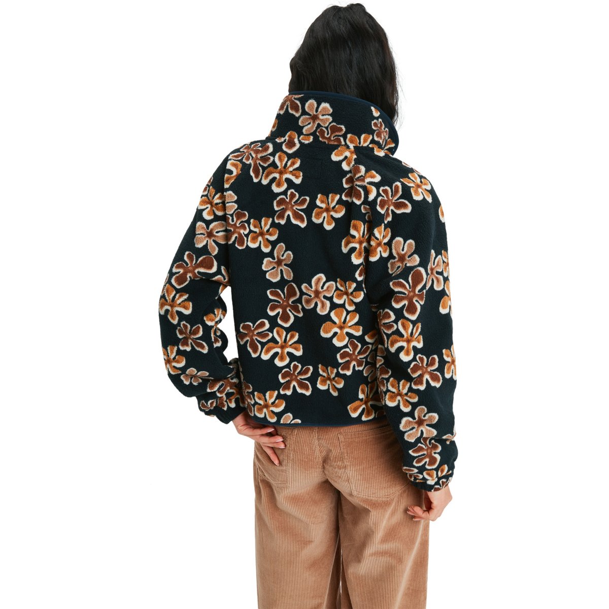 Polaire zippée BLURRY CLOUD. marron almond nostalgic feels, ROXY