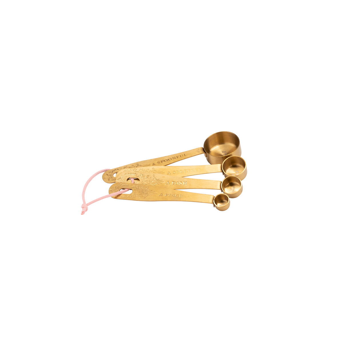 Set of 4 Measuring Spoons in Gold gold-coloured, YVONNE ELLEN