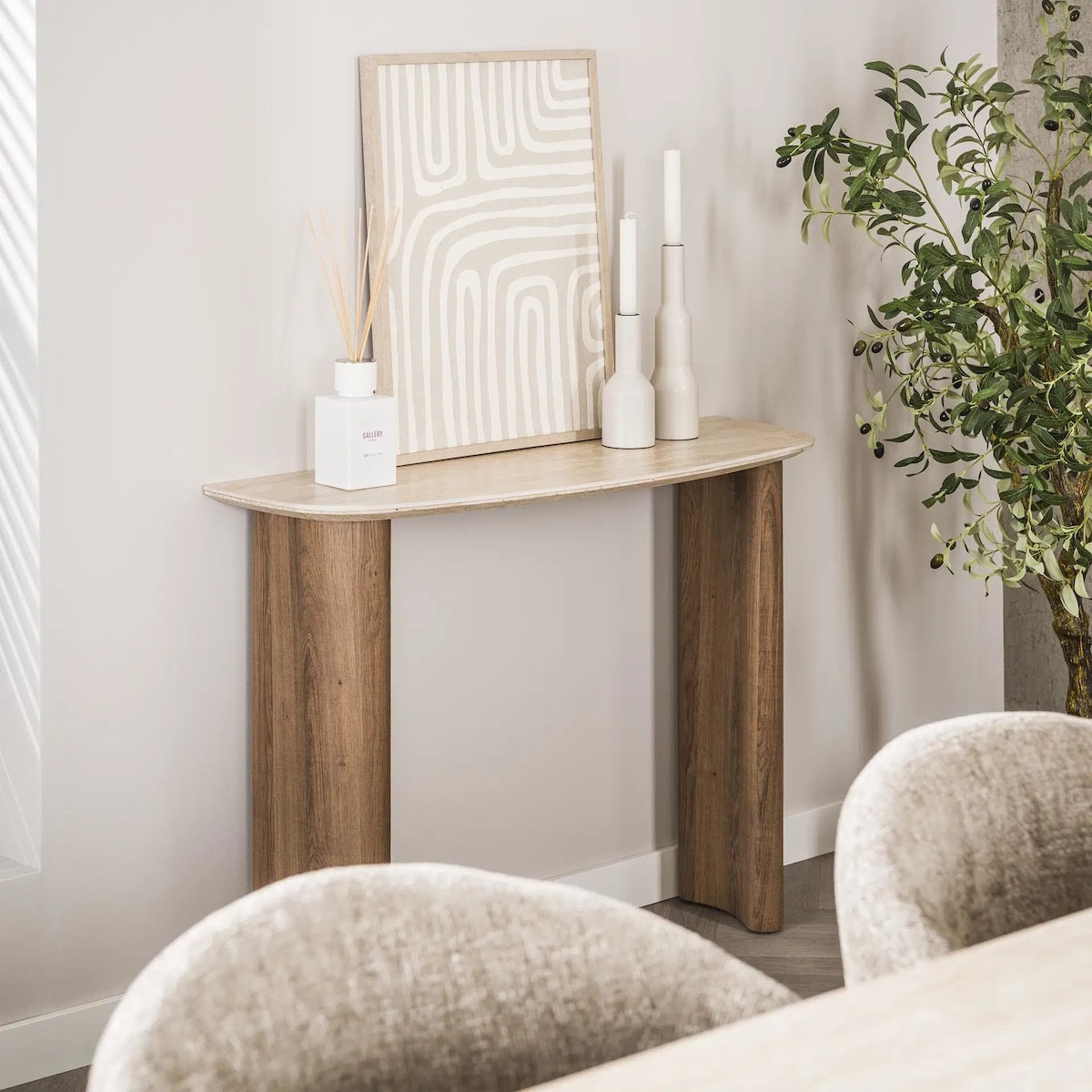 Console en céramique - DIADEM travertin, MATHI DESIGN