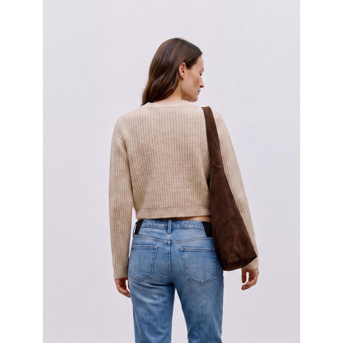 Pull En Maille natural melange, MAMA LICIOUS