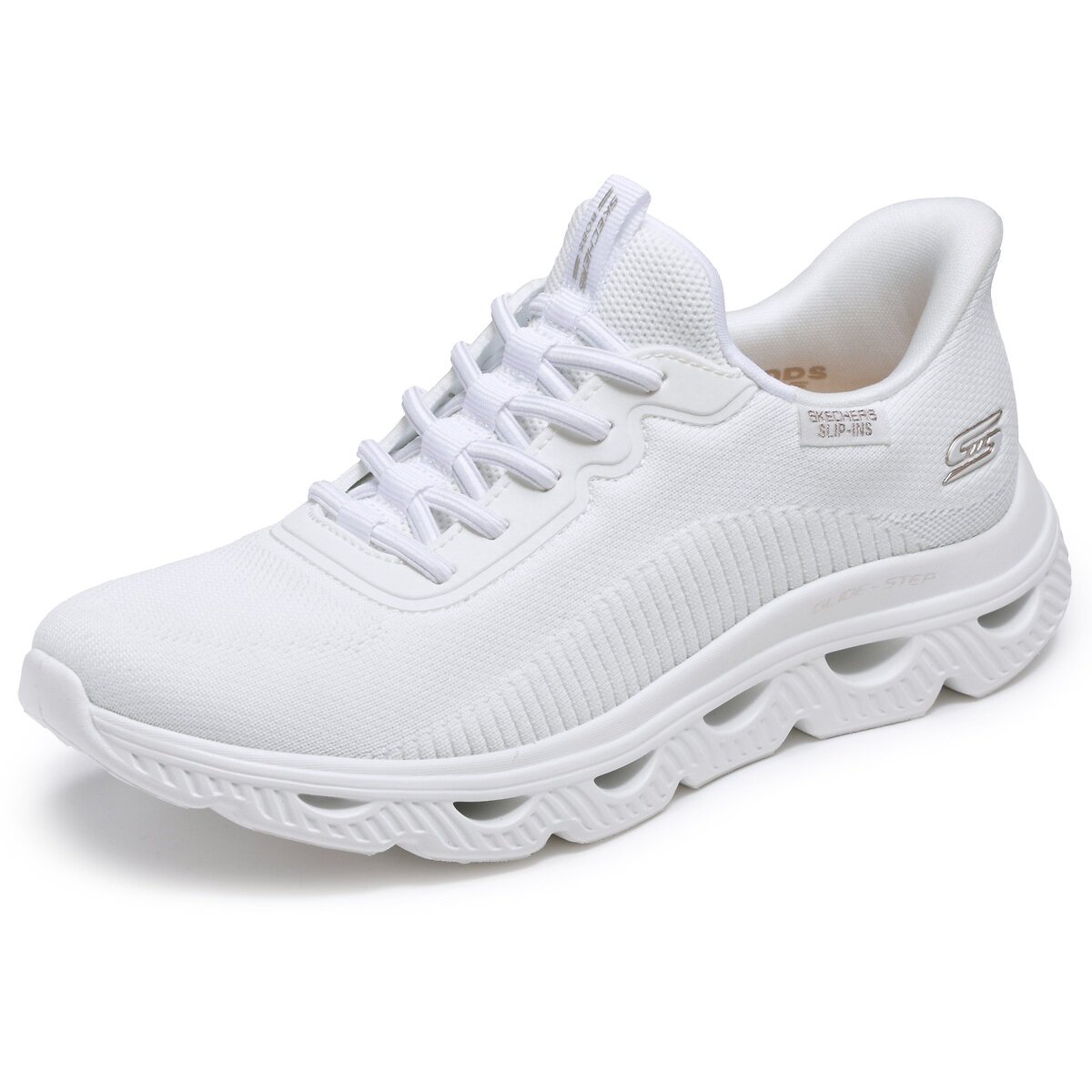 Slip-Ins Trainers: Bobs Sport Arc Waves white, SKECHERS