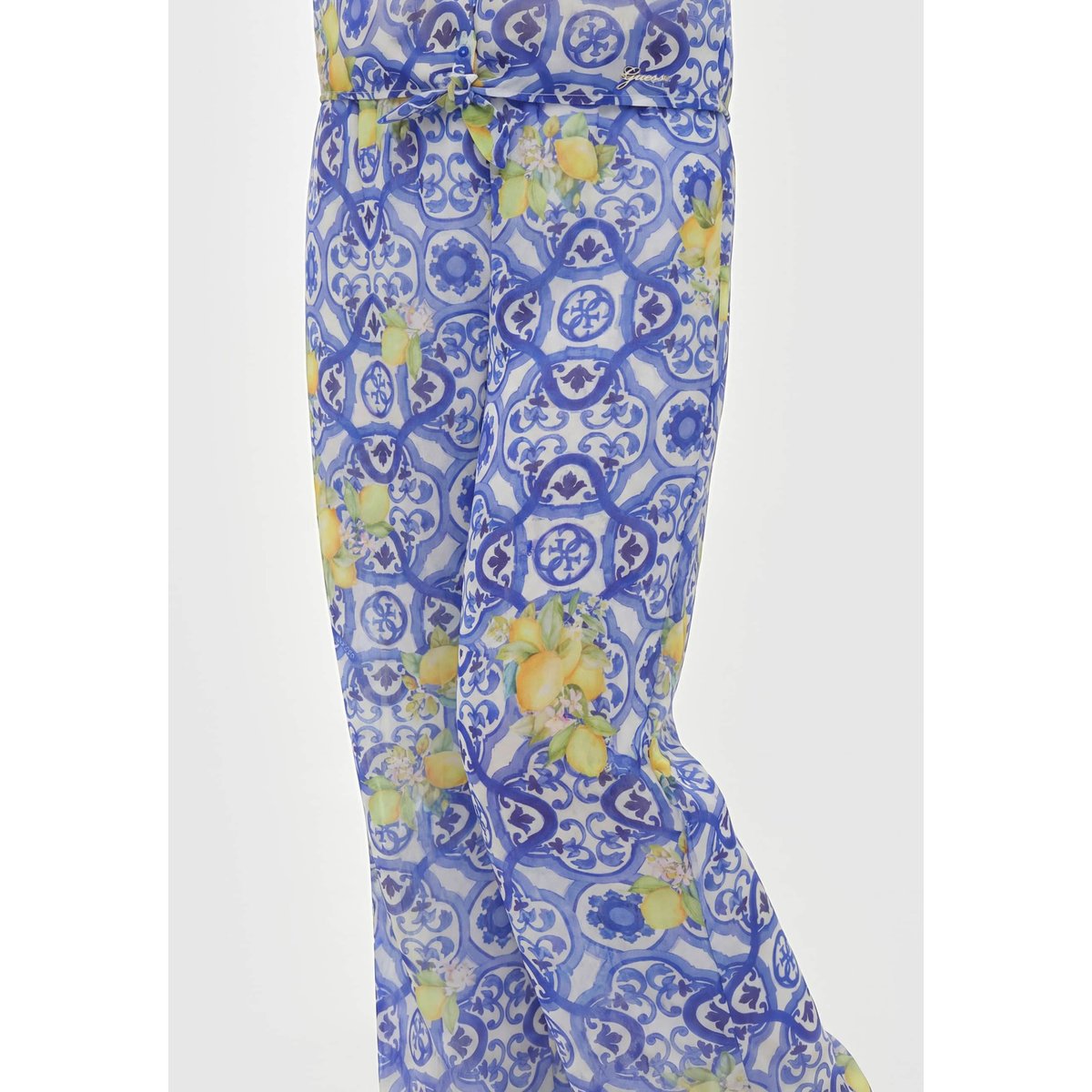 Pantalons Palazzo En Chiffon blau multi, GUESS KIDS