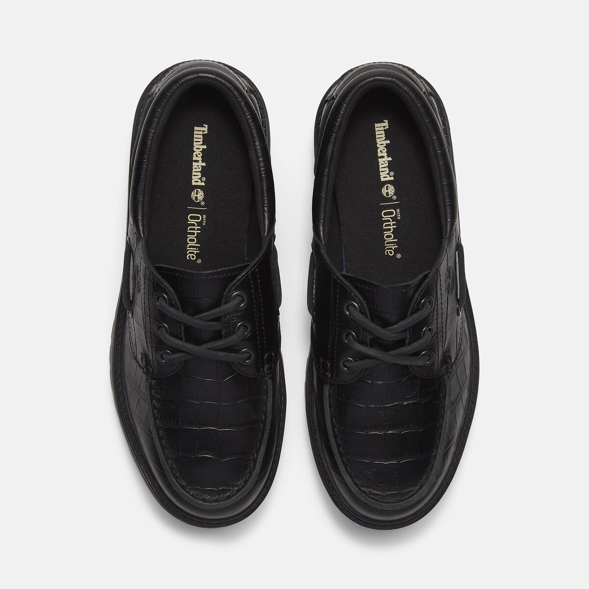Derbies compensées, en cuir, STONE STREET BOAT SHOE noir, TIMBERLAND