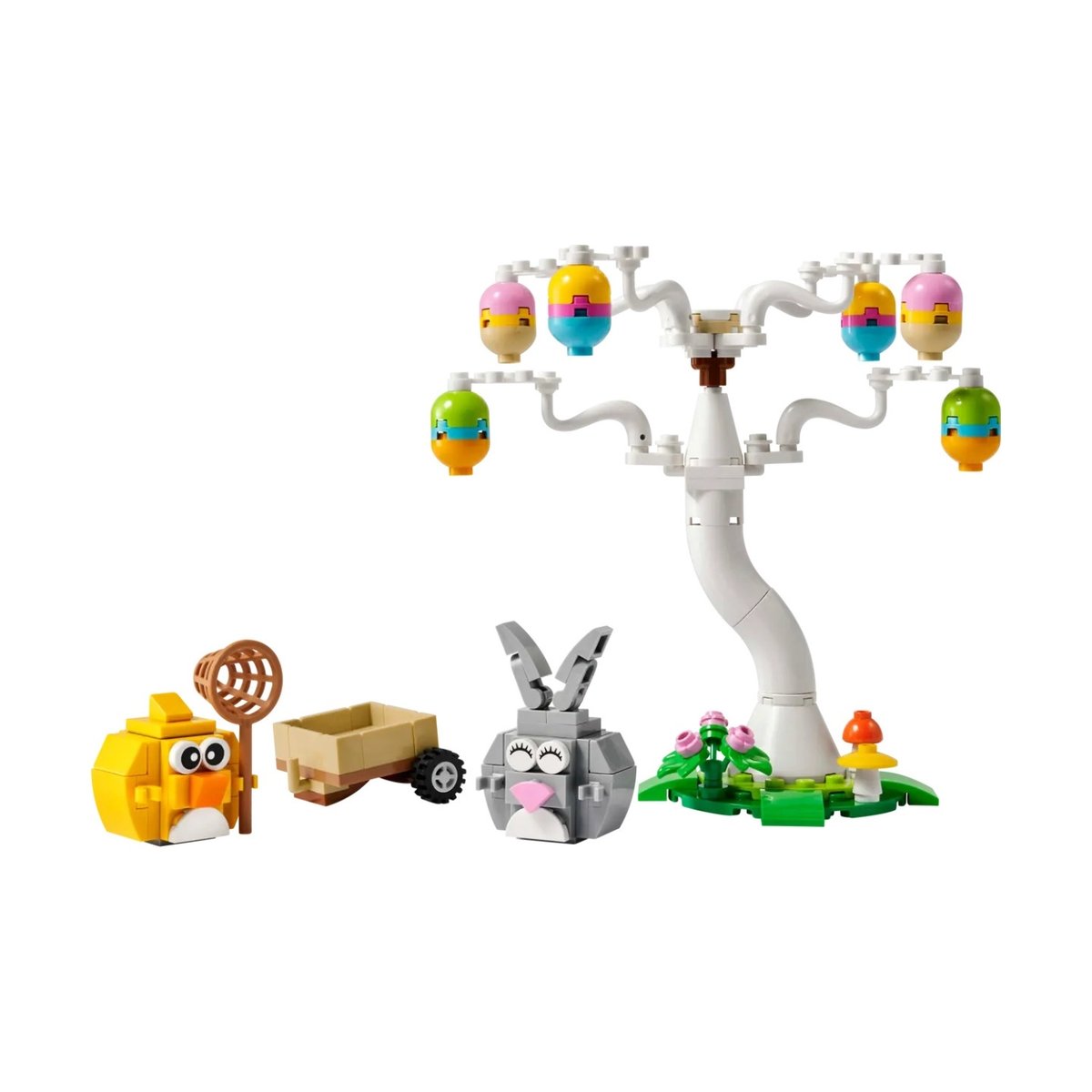 Le lapin de Pâques et la chasse aux œufs multicolore, LEGO