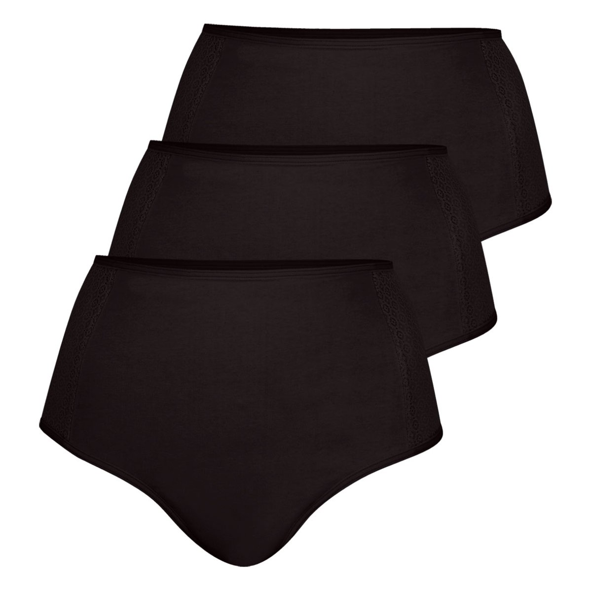 Culottes pour fuites urinaires, lot de 3 noir, ATHENA