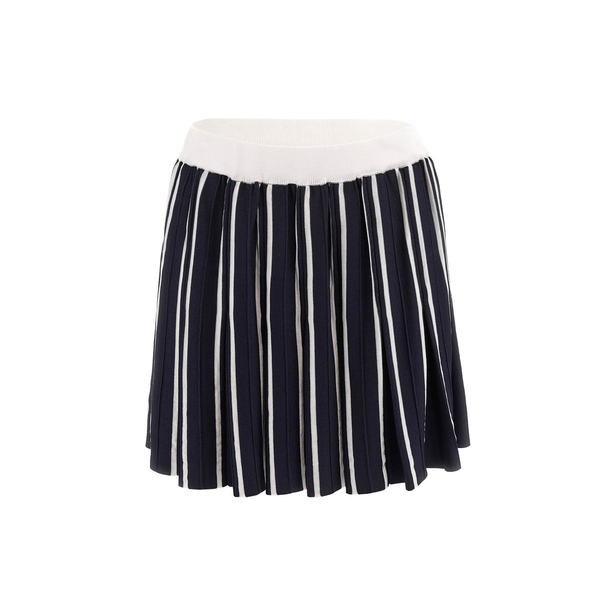 Mini-Jupe Maille Plissée bleu, GUESS