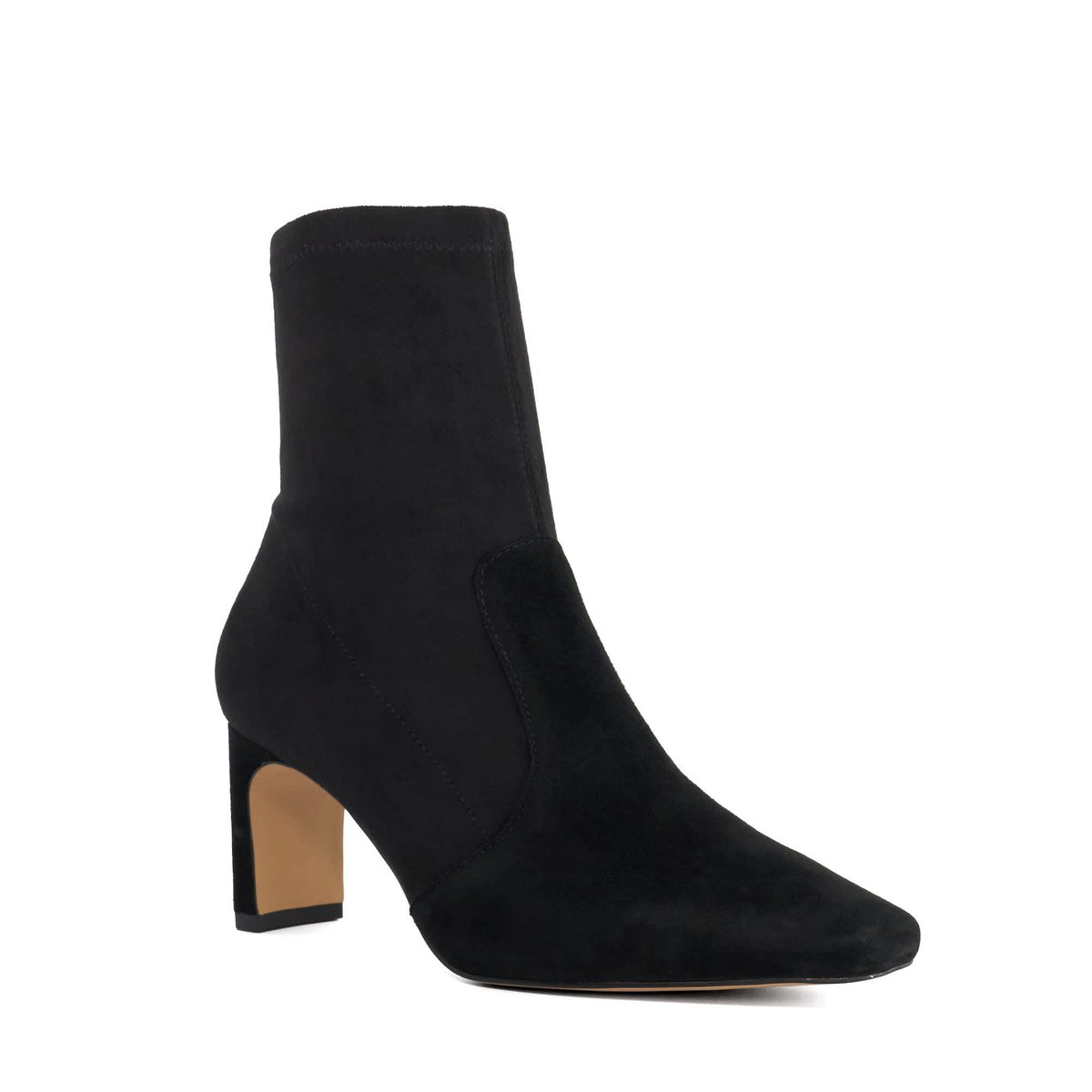 Bottines à talons carrés - OLEXA black-suede, DUNE LONDON