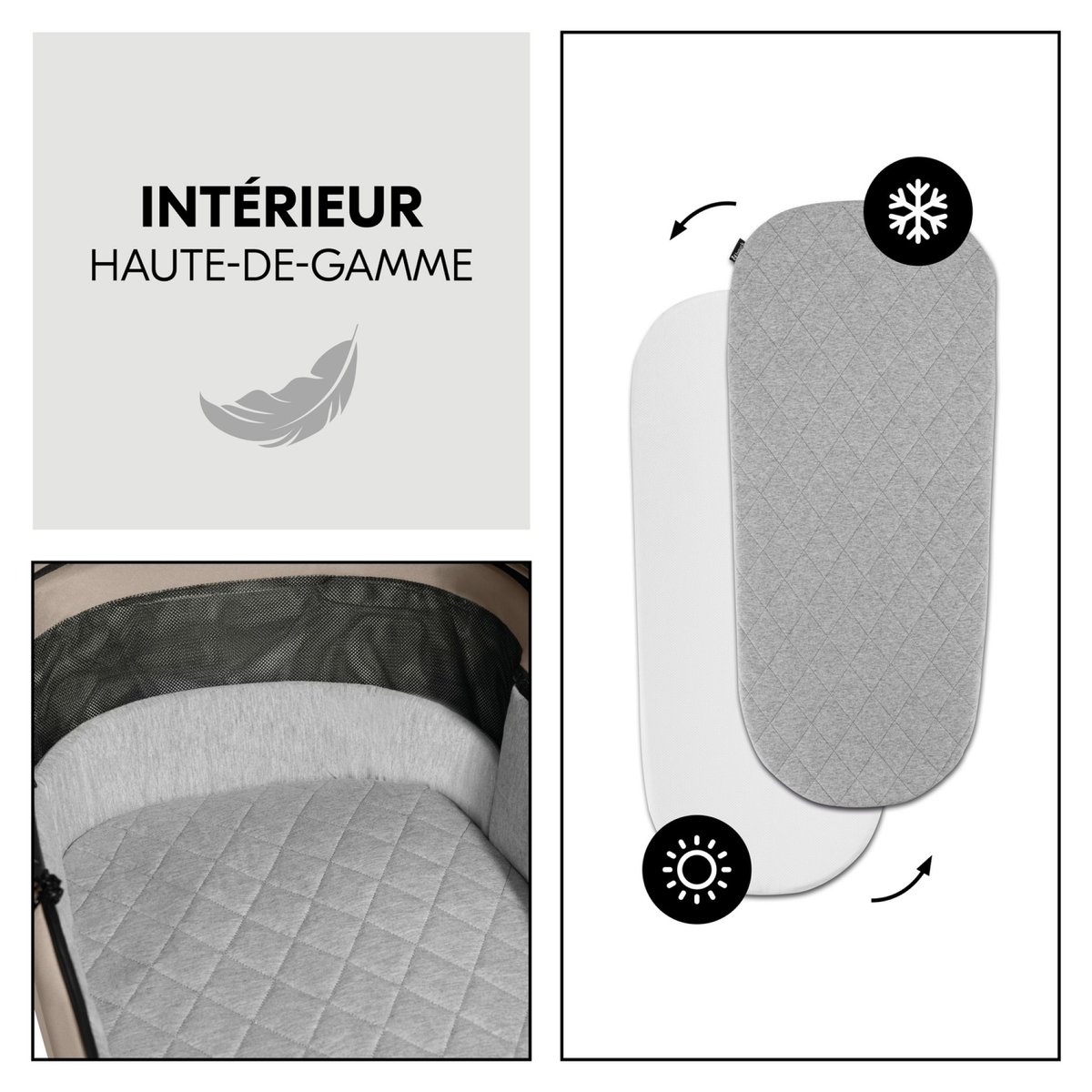 Poussette duo Comfort N Care Air Set Mocha couleur unique, HAUCK