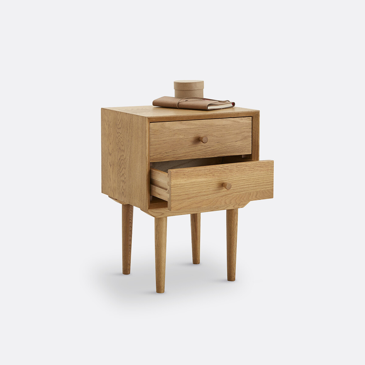 Vintage nachtkastje, Quilda licht eikenhout, LA REDOUTE INTERIEURS