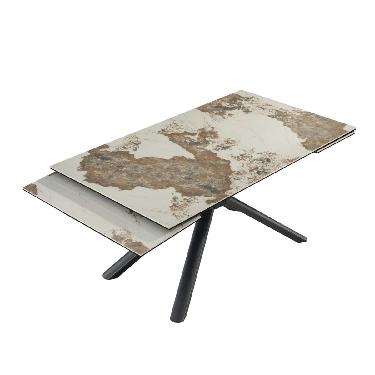 Table extensible en céramique 6/8 places ORIS blanc, PIER IMPORT