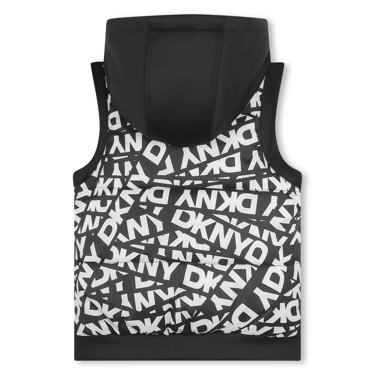 Doudoune sans manche à capuche blanc, DKNY
