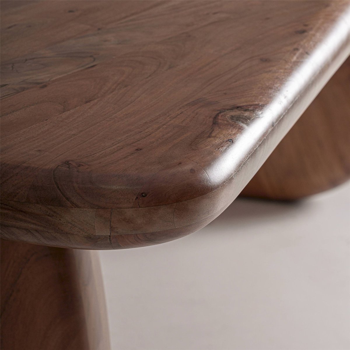 Table à manger en bois d'acacia contemporaine marron, RECOLLECTION
