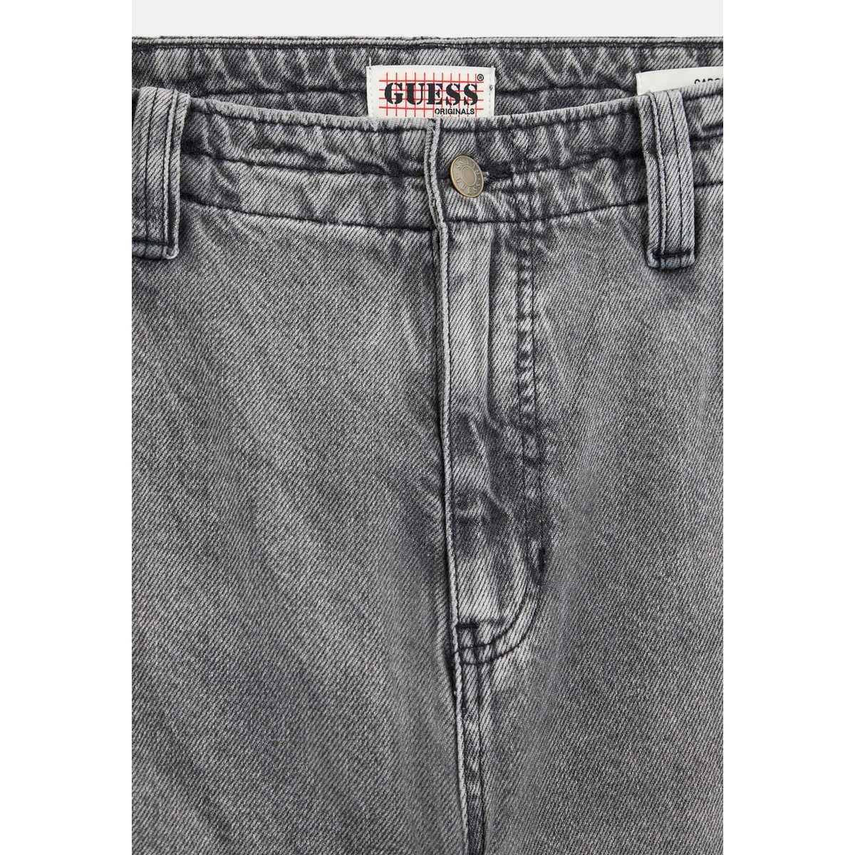 Pantalon Cargo En Jean gris, GUESS