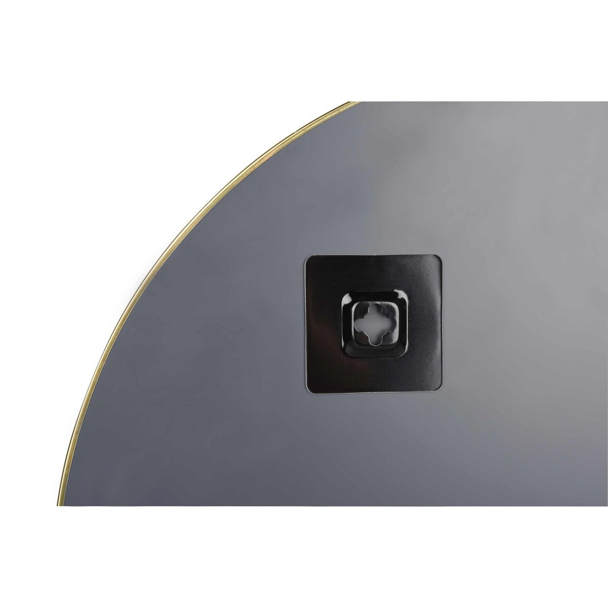 Miroir design en métal rond, ESRA or, BOITE A DESIGN