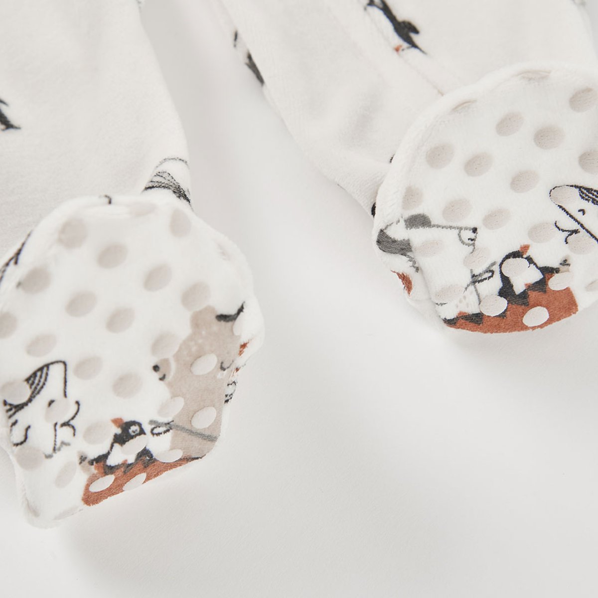 Pyjama bébé imprimé baleines et pingouins multicolore, BOBOLI