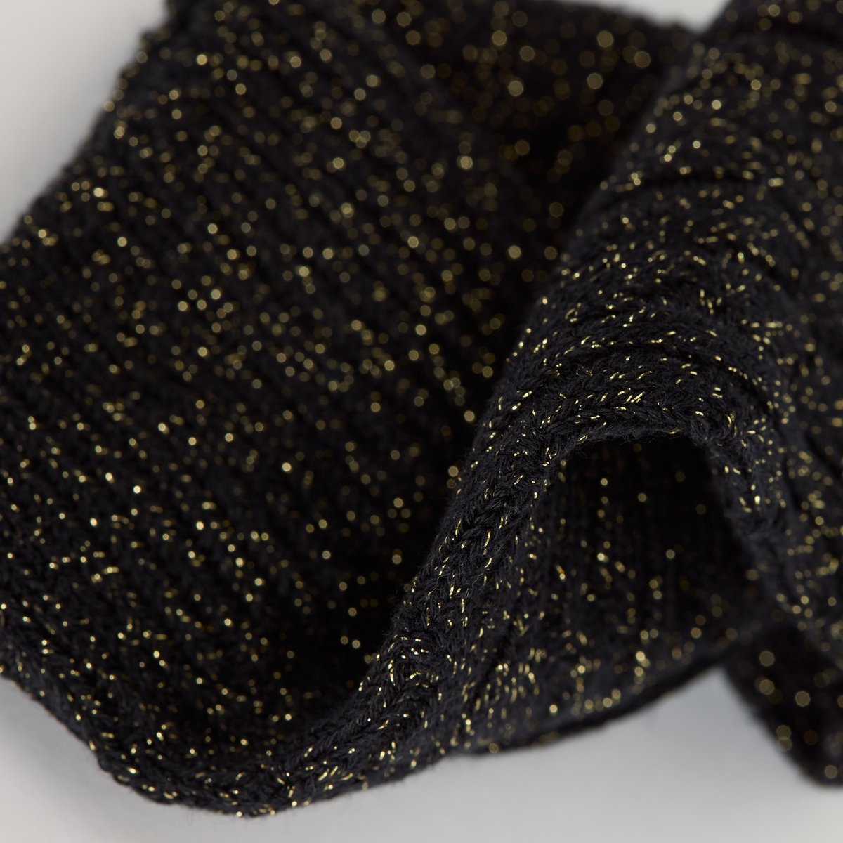 Chaussettes mi-hautes côtelées La Mode noir, DIM