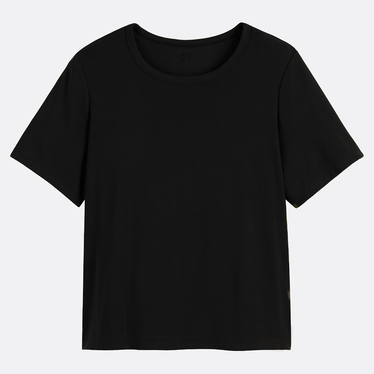 Short Sleeve Crew Neck T-Shirt black, LA REDOUTE COLLECTIONS