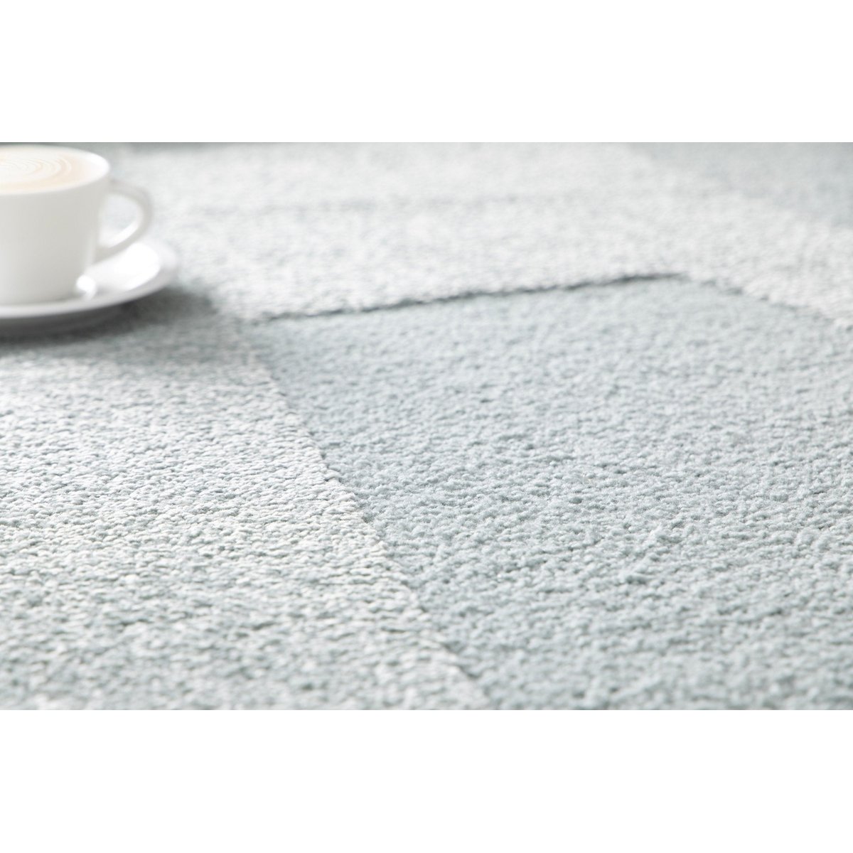 Tapis doux à relief SILENCIO bleu naturel, AFK LIVING
