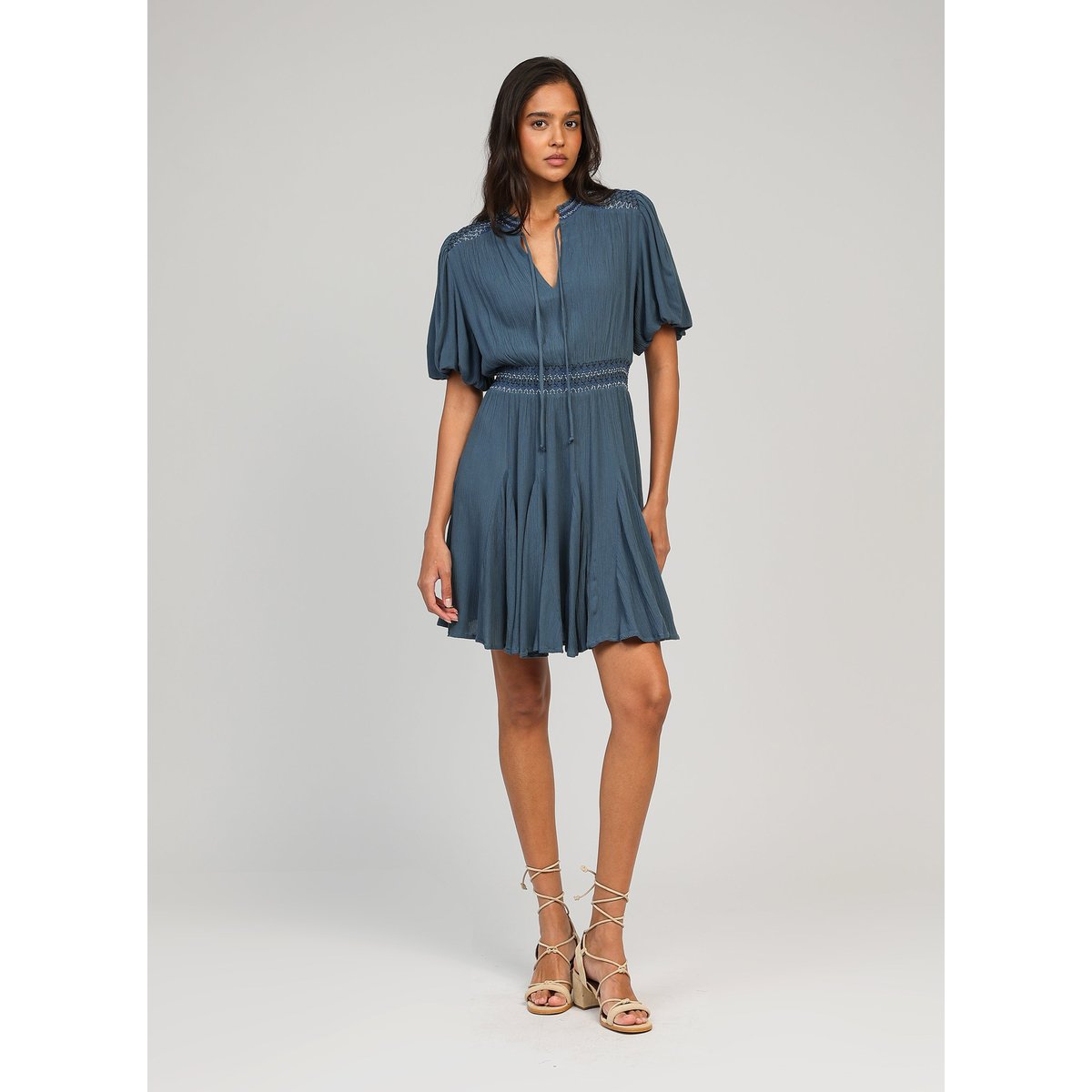 Robe Courte OCLAUDE bleu, AN'GE