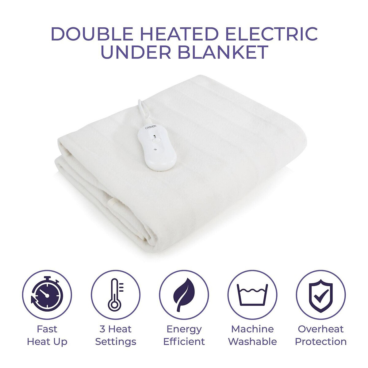Double Heated Under Blanket white, CARMEN