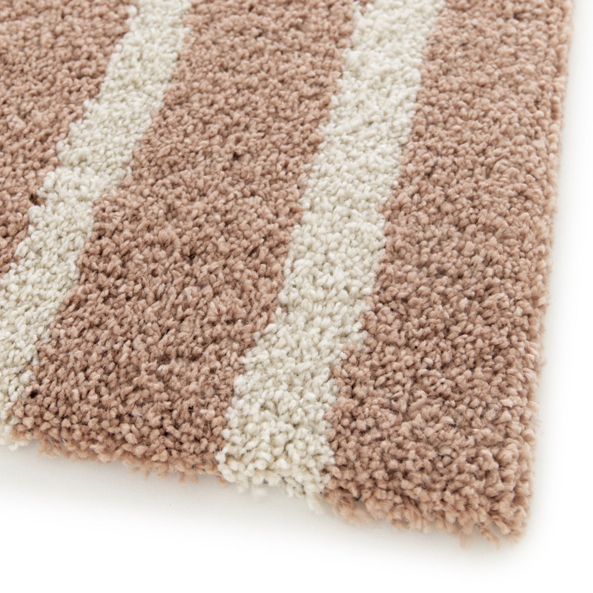 Tapis contemporain à motif géométrique- VICTORIA III vieux rose, DRAWER