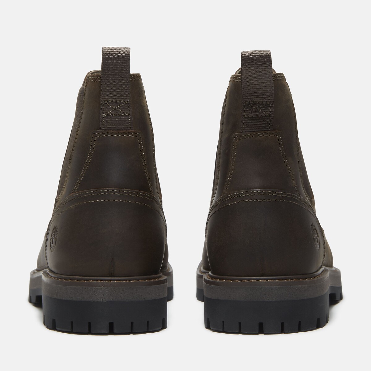 Stivaletti in pelle BRITTON ROAD MID CHELSEA kaki scuro, TIMBERLAND