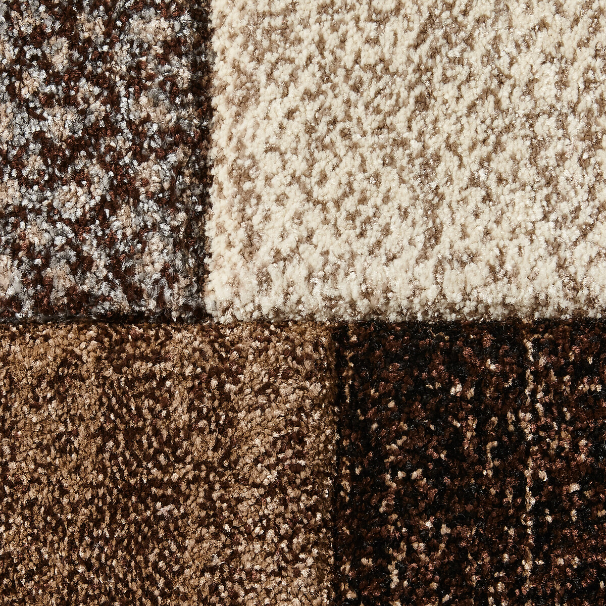Geometric Brick Tile Print Rug beige/grey, SO'HOME
