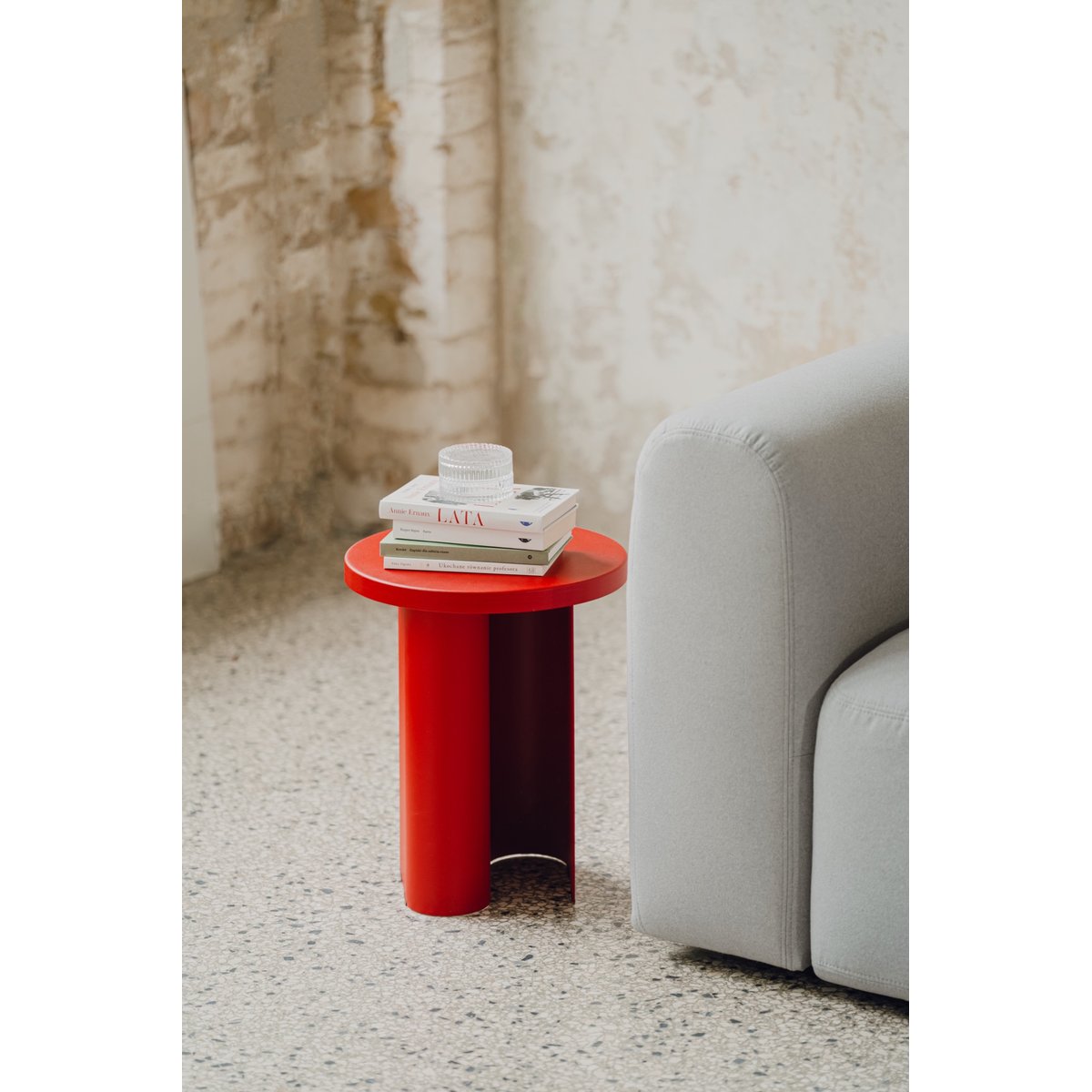 Table d'appoint Sato - petit modèle rouge tomate, NOO.MA