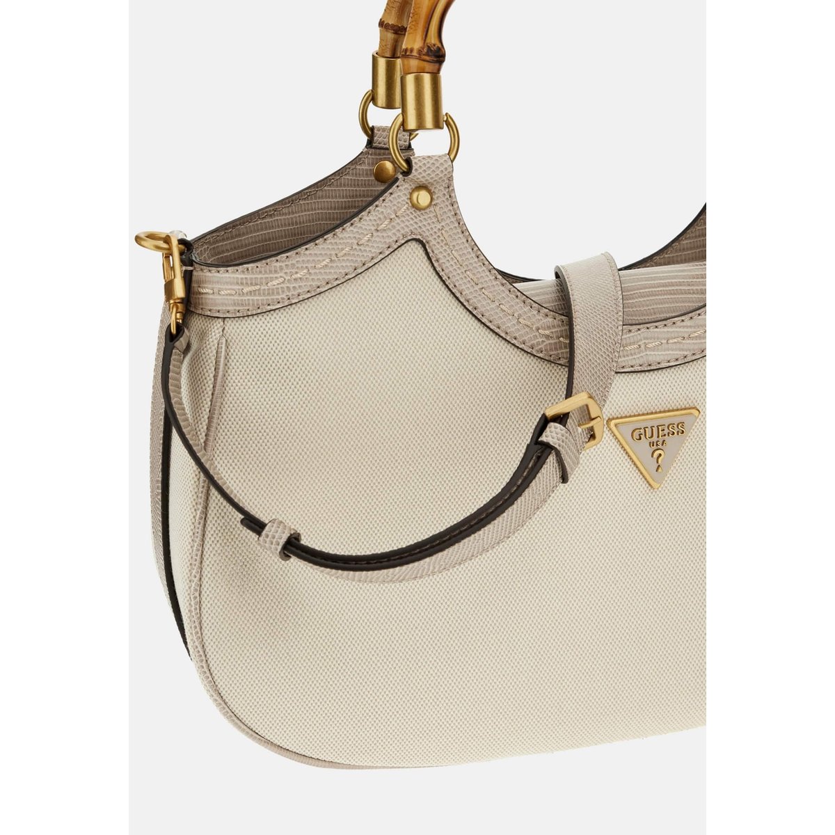 Sac À Main Zabry Détailsimprimé Croco beige multi, GUESS