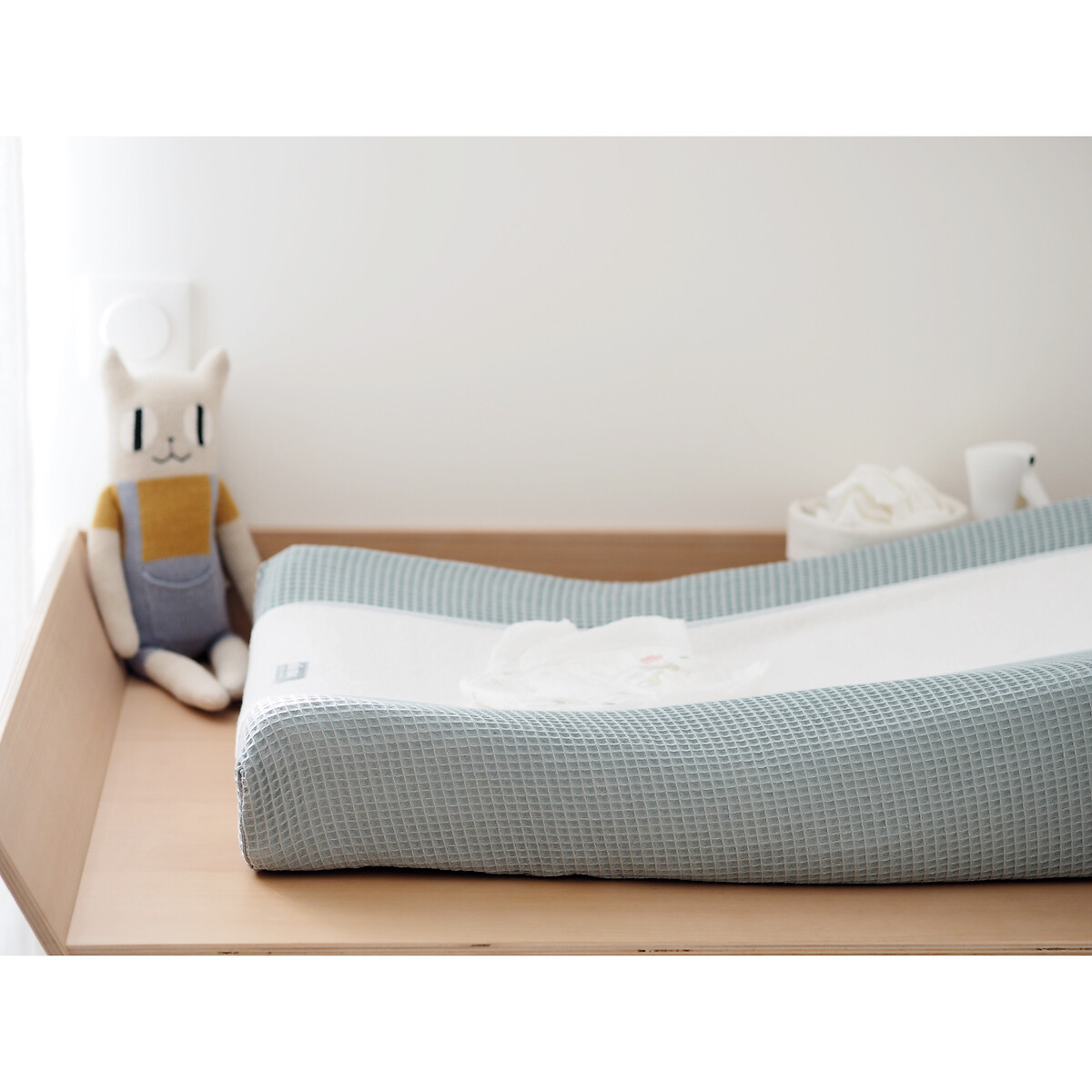 Housse de matelas à langer Sofalange vert d'eau, BEABA