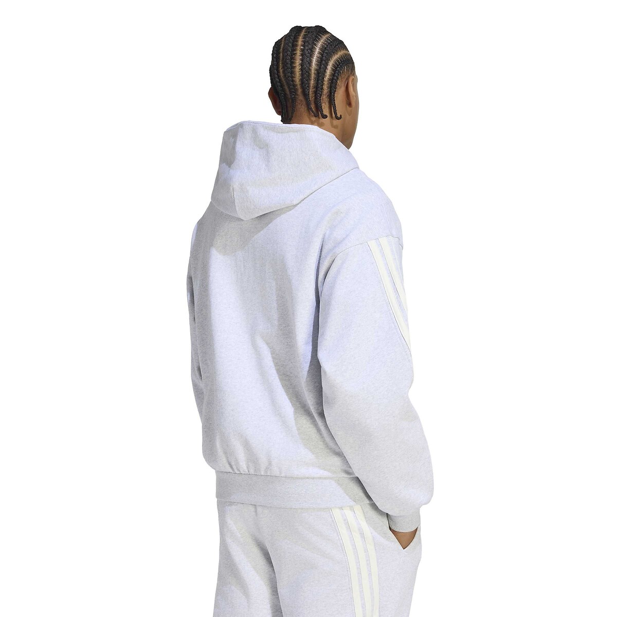 Sweat à capuche, FUTURE ICONS gris clair chiné, ADIDAS SPORTSWEAR