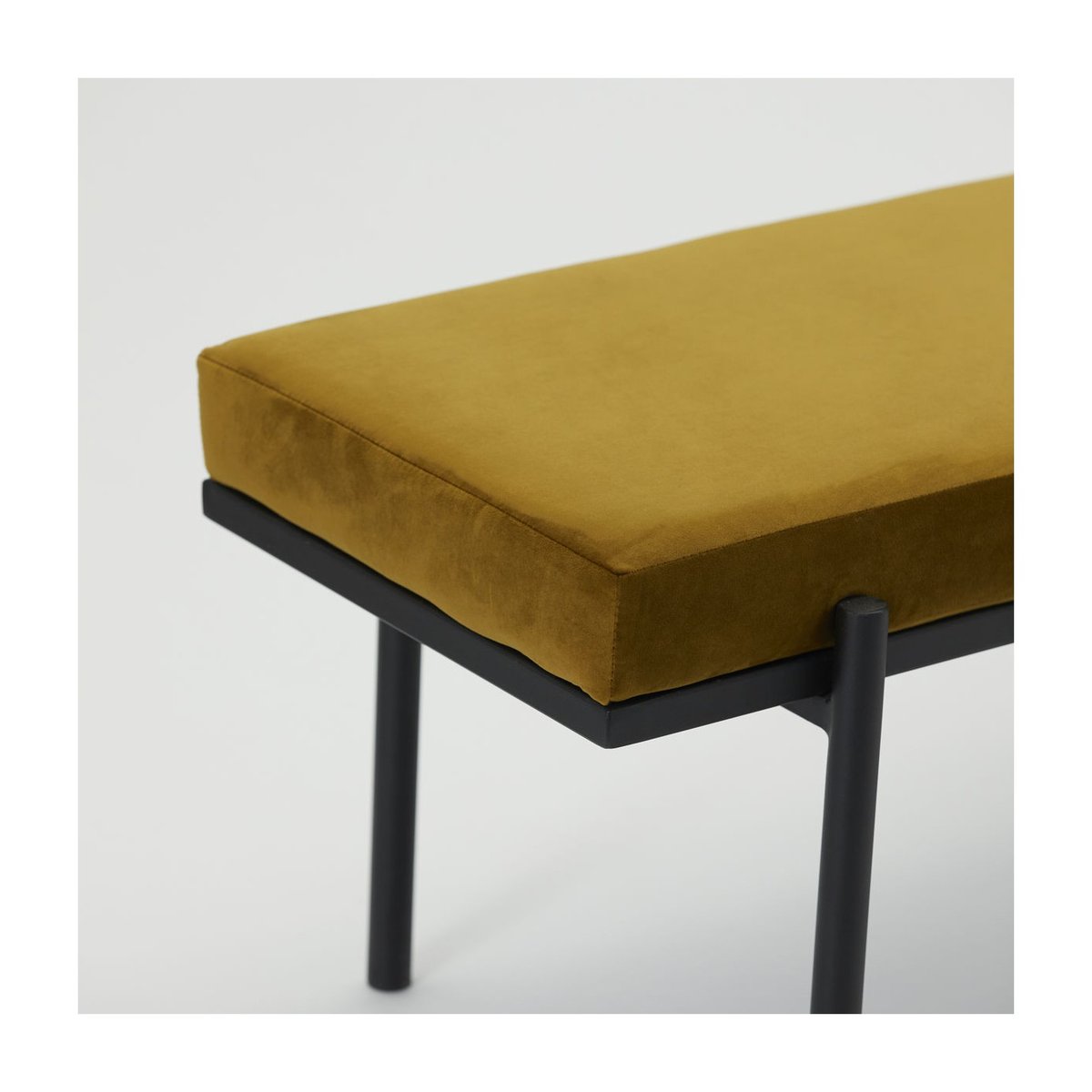 Banc assise velours Lao olive foncé, HOUSE DOCTOR