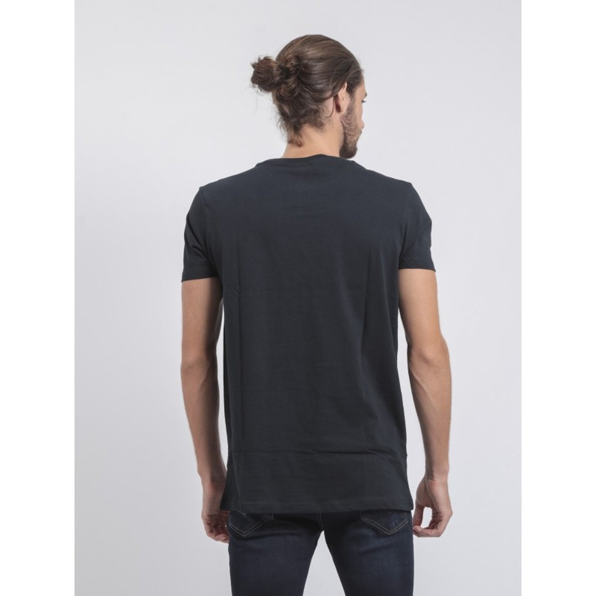 T-shirt Col Rond Pur Coton Joultix bleu marine, RITCHIE
