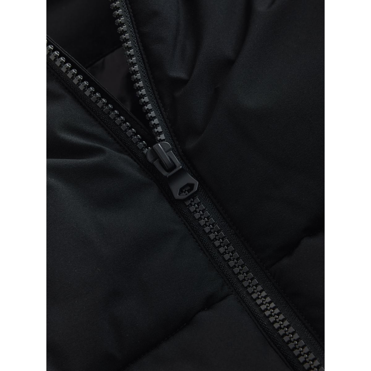 Manteau rembourré à doublure micropolaire noir, NEXT
