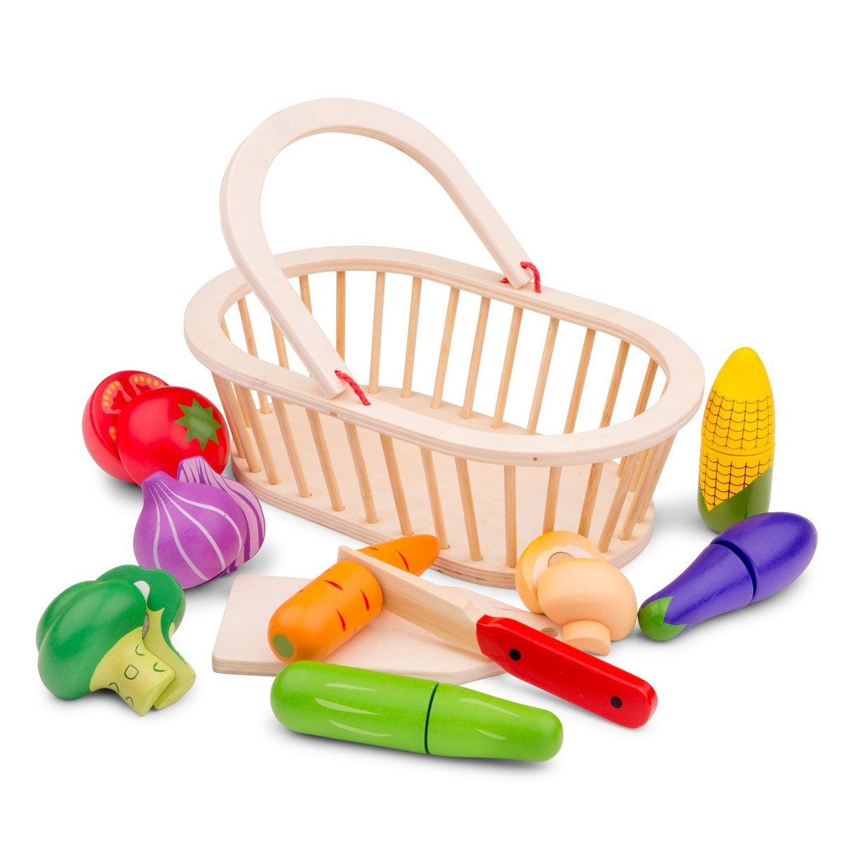 Panier de légumes beige, NEW CLASSIC TOYS