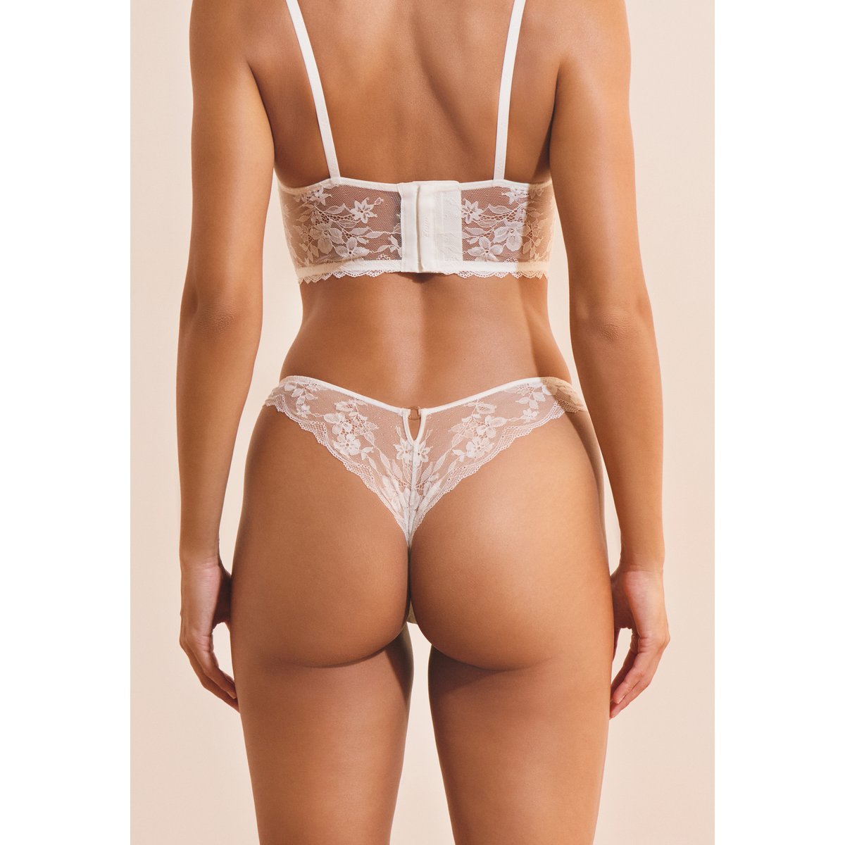 Soutien-gorge bustier avec broderie HERITAGE ecru, ETAM