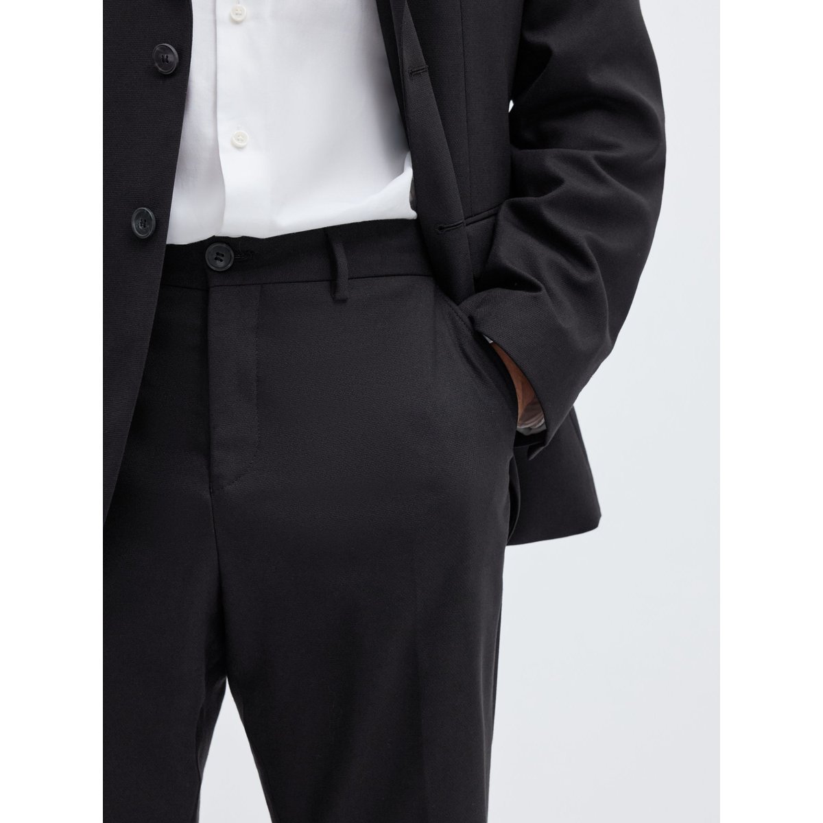 Pantalon noir - black, SELECTED