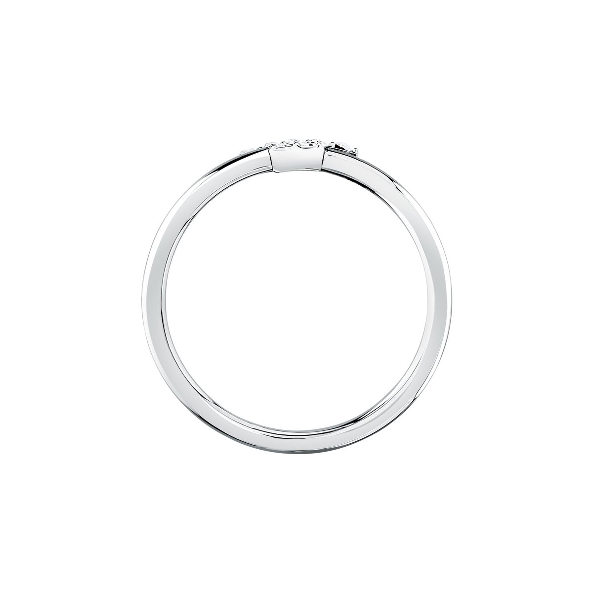 Bague T-LOGO acier inoxydable, TRUSSARDI