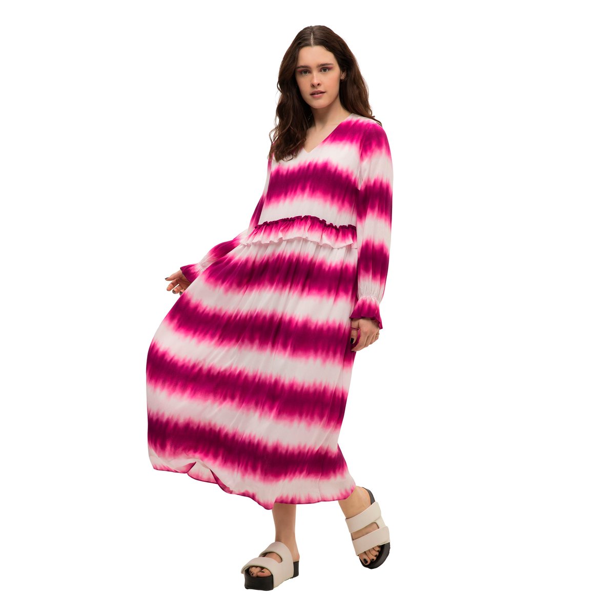 Robe max à ligne A bruyère clair, STUDIO UNTOLD