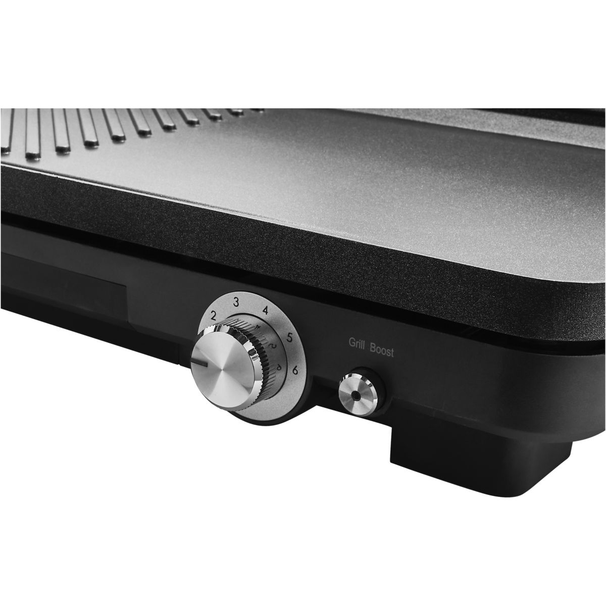 Plancha électrique EPL4 noir à poser , 50x25 cm couleur unique, ESSENTIEL B