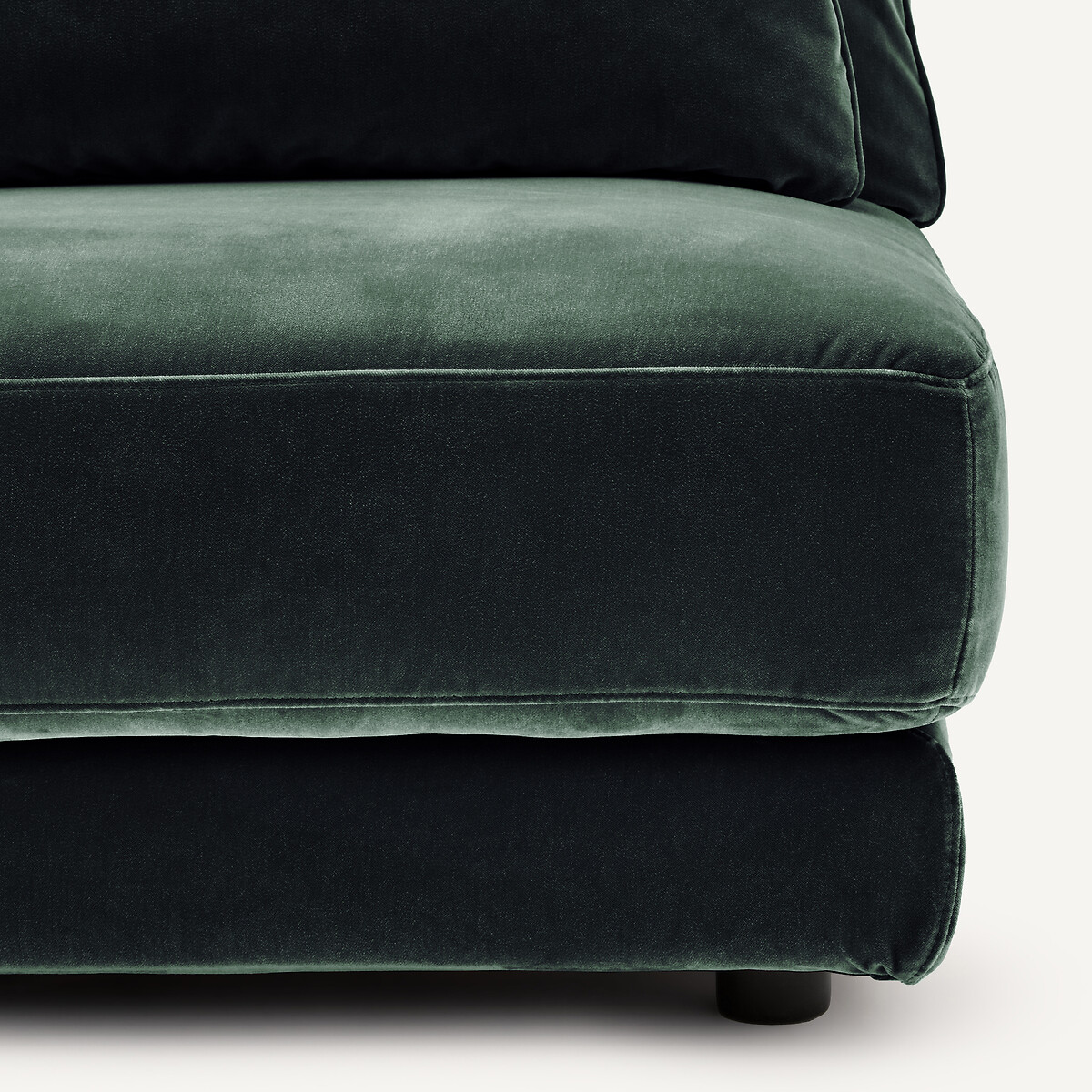 Linkes Sofa-Halbmodul, modular, aus Samt, TIBERIO khaki, AM.PM
