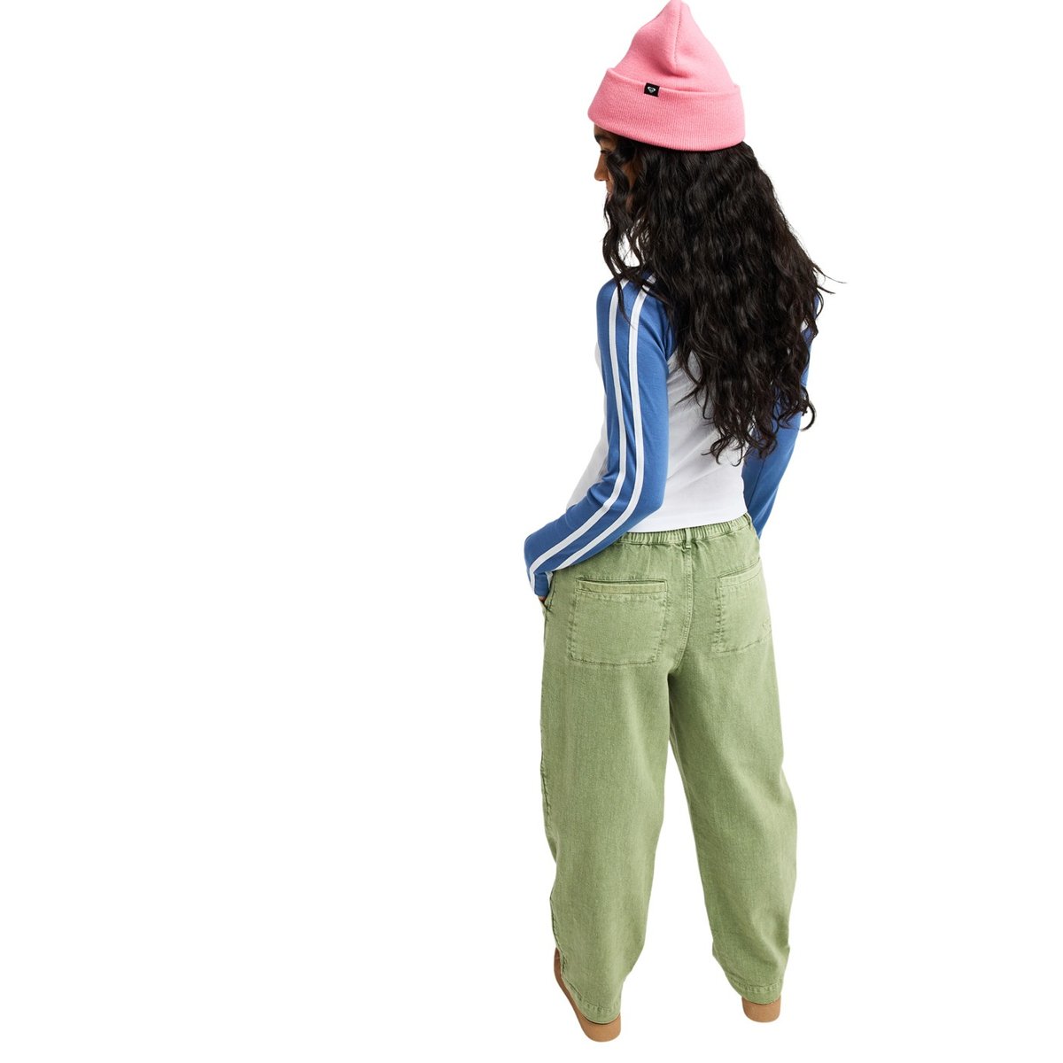 Pantalon à taille élastique BREAK MY SOUL. vert oil green, ROXY