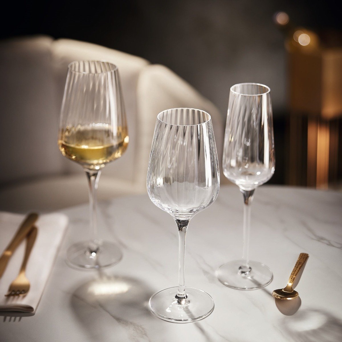 Ensemble de 12 verres à pied -SYMÉTRIE transparent, CHEF&SOMMELIER