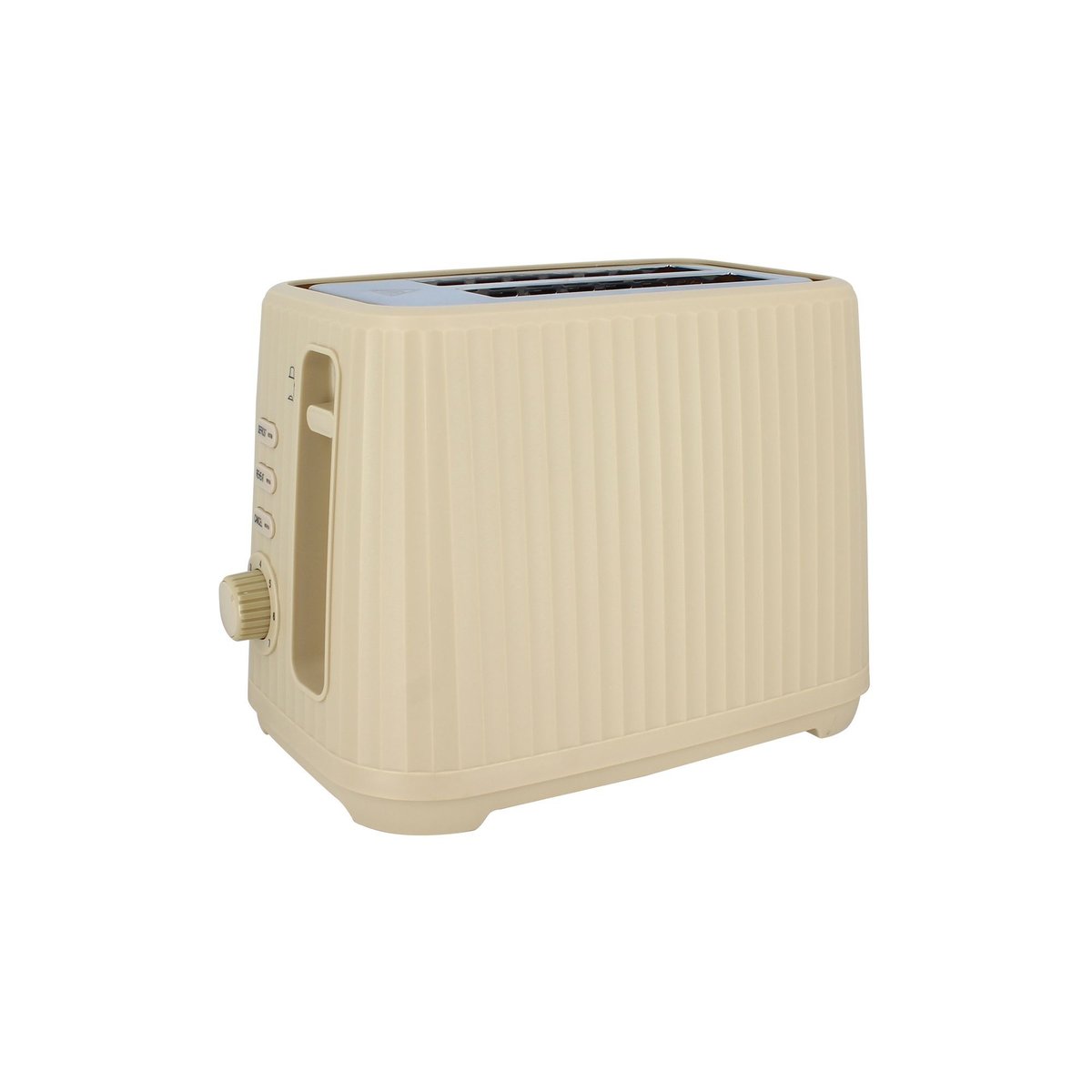 Grille pain 2 tranches en polypropylène strié beige, MENASTYL