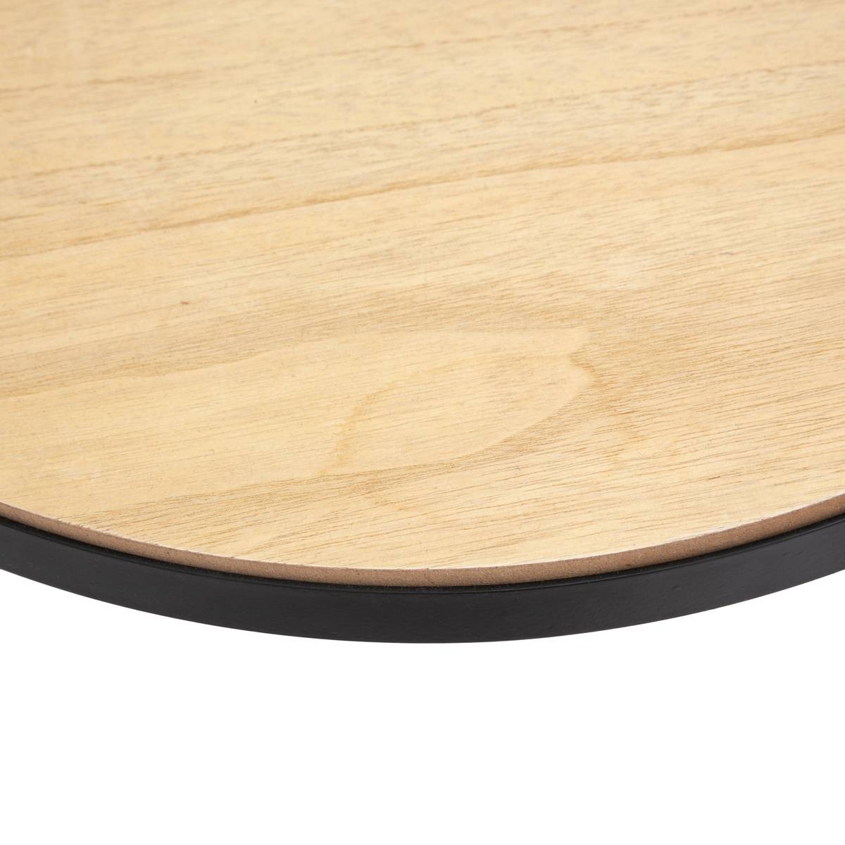 Table d'appoint horloge MECA noir, ATMOSPHERA