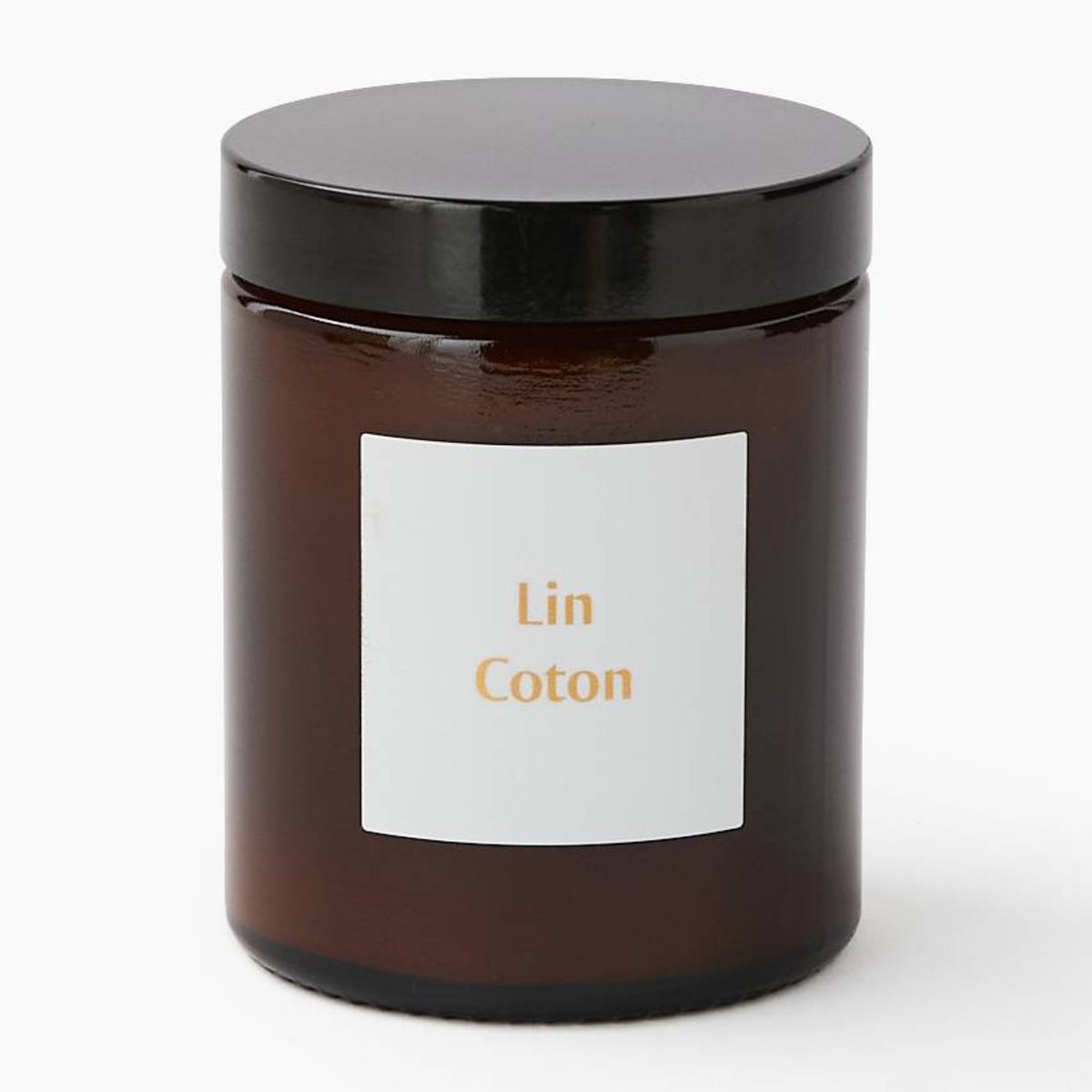 Bougie pommadier, parfum lin coton, 180gr gris, MONOPRIX