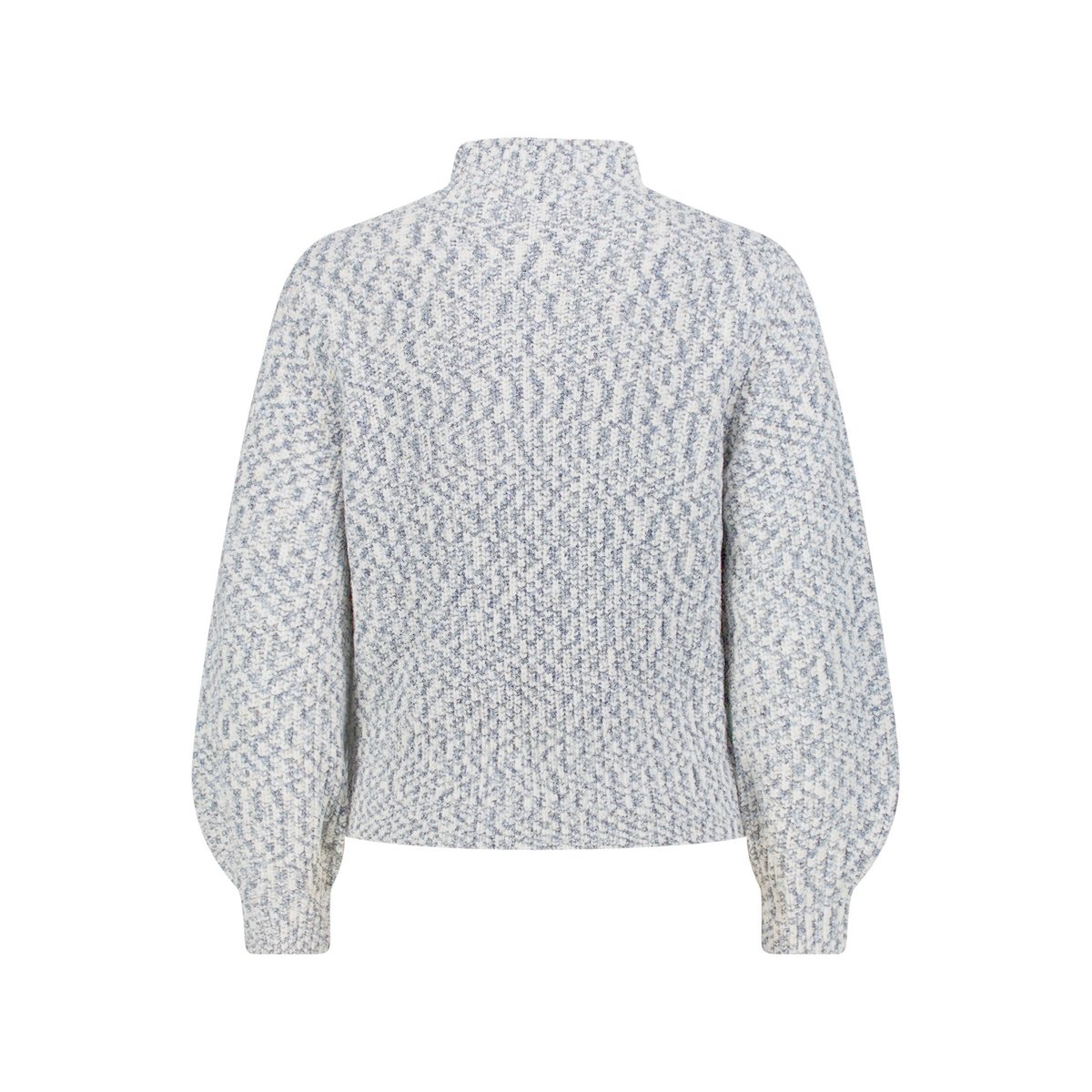 Pull-over en maille à col droit noir/blanc, BETTY & CO