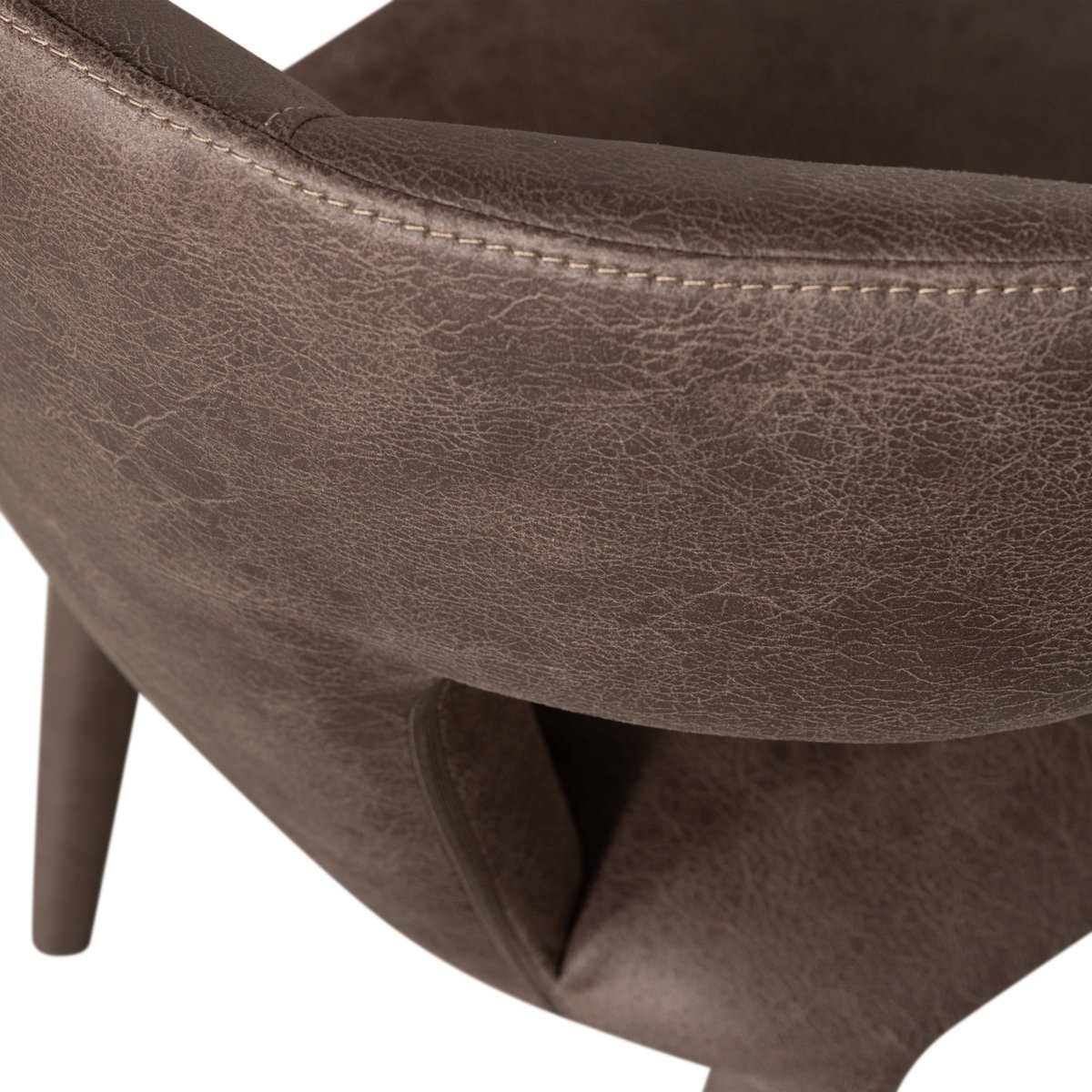 Lot de 2 chaises de salle à manger en polyester PERMIT noir, WOOOD