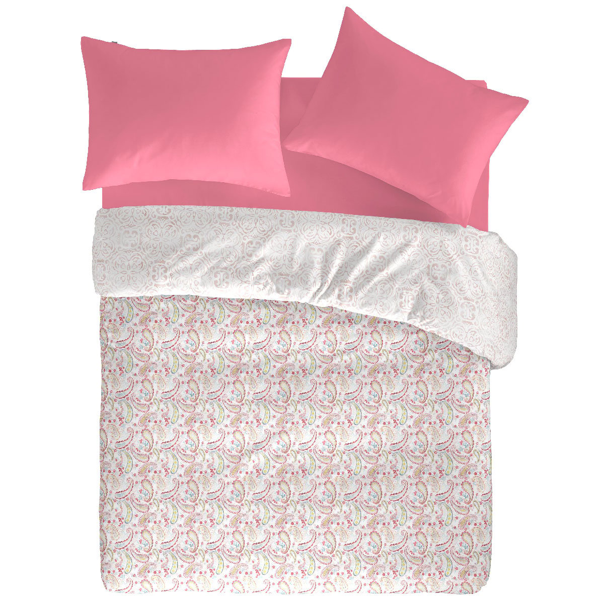 Housse de couette réversible en coton HARMONIE multicolore, NAF NAF HOME